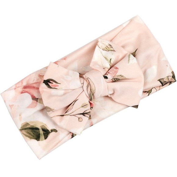 Baby girl infant swaddle wrap with matching headband - Picture 2 of 5